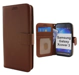 New Standcase Wallet Samsung Galaxy Xcover 3 (SM-G388F) (Brun)