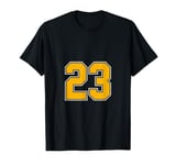 Number #23 Golden Yellow Sport Number 23 T-Shirt