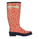 Regatta Womens/Ladies Orla Kiely Hi II Parsley Wellington Boots (Satsuma/Navy) - Coral material_Synthetic - Size UK 4