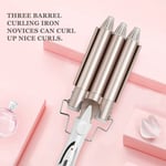 (US Plug)Three Barrel Curling Iron Salon Hairstyling Waver Hair Crimper BGS