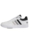 adidas Homme Hoops 3.0 Low Classic Vintage Shoes, Cloud White/Core Black/Grey, 45 1/3