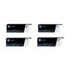 HP 202A Black, Cyan,Yellow, Magenta Toner Commercial Pack for HP Colour LaserJet Pro M254dw, M254nw, MFP M280nw, MFP M281fdn, MFP M281fdw Printer