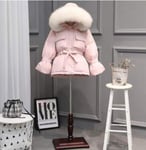 Large Hooded Winter Jacket Women 90% Down Coats Thick Warm as Sash Tie Up Short Snow Coat,2,S