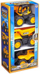 Teamsterz JCB 3-Pack Construction Toy Trucks - Dump Truck, Loader, Excavator