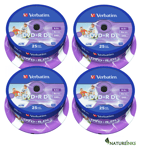 100 Verbatim Printable Double Dual Layer DVD+R 8x DL Blank Discs 8.5GB 43667