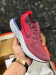 WOMENS NIKE EPIC REACT FLYKNIT ,,Vintage Wine'' SIZE UK 7.5 EUR 42 (AQ0070 601)