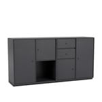 Montana - Couple Sideboard, Plinth H3 cm - Anthracite - Sideboards og skjenker - designer_peter_j_lassen - Svart - MDF