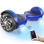 SISIGAD Hoverboard Self Balancing Scooter 6.5" Two-Wheel Self Balancing Hoverboard with Bluetooth Speaker and LED Lights Electric Scooter for Adult Kids Gift