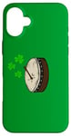 Coque pour iPhone 16 Plus Bodhran St Patrick's Day Batteur Musicien irlandais