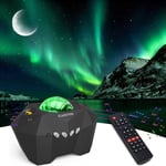 Projecteur de Ciel Étoilé,Lampe Projecteur Étoilé Aurore Boréale de LED avec la Lune Étoilé de Télécommande pour des Cadeaux de Noël d'Halloween de Partie(Q126)