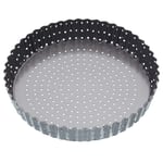 Master Class Crusty Bake Non-Stick Perforated Fluted Round Quiche Tin - 23cm