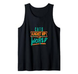 Cats Light Up My World Pet Lovers Kittens Vets Tank Top