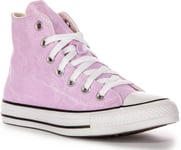 Converse A07455C Chuck Taylor All Star Washed Trainer Canvas Shoe Rose UK 3 - 8