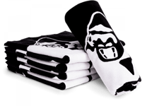 Gorilla Wear Gym Towel Black & White - Håndduk