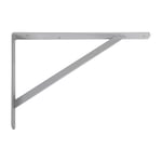 Amig - Équerre d'étagère murale | Console pour étagère | Support étagère en Acier | Coleur: Gris Métallisé | Dimensions: 250 x 200 | Poids max.: 330 kg