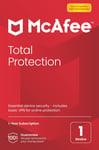 McAfee Total Protection Antivirus 2025 - 1 Device 1 Year Delivery by Post