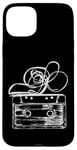 Coque pour iPhone 15 Plus Love Retro Mixtape 80's Blank Cassette Tape Shirt Cadeaux