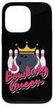 Coque pour iPhone 13 Pro Bowling Queen Funny Bowler Girl Bowling Team Girls