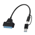 USB 3.0 to SATA Adapter Cable for 2.5 Inch Solid State and Hard Drives Blue 25x22cm