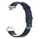 Fitbit Inspire / Inspire HR klockband av läder - Mörkblå