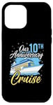 Coque pour iPhone 12 Pro Max Our 10th Anniversary Cruise Wedding Cruising Wife Husband