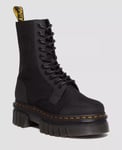 Dr. Martens AUDRICK 10-EYE POLY & LEATHER PLATFORM BOOT  BLACK UK 6 Us 8 Eu 39.