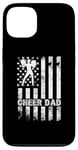 iPhone 13 Cheer Dad Cheerleading American Flag Fathers Day Cheerleader Case