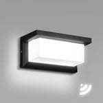 Hengda - TolleTour Applique Murale led 18W capteur led IP65 éclairage extérieur patios jardins blanc froid