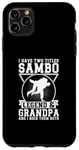 Coque pour iPhone 11 Pro Max Sambo Grandpa Sambo Fighter Sambo Arts martiaux