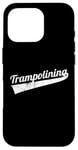 Coque pour iPhone 16 Pro Trampoline Athlète trampoline