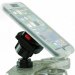 Yoke 50 Motorcycle Nut Mount & TiGRA RainGuard Case for Apple iPhone 6S (4.7")