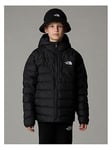 THE NORTH FACE Junior Kids Reversible Perrito Hooded Jacket - Black, Black, Size S=7-8 Years