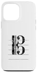 Coque pour iPhone 13 Pro Max Clef de Ténor (Noir Ancien) Trombone, Violoncello, Cello