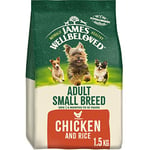 James Wellbeloved Adult Small Breed Chicken and Rice 1.5 kg Bag, Hypoallergenic Dry Dog Food