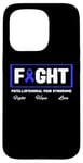 Coque pour iPhone 15 Pro Ruban bleu - Lutte contre le syndrome de douleur fémorale rotulienne