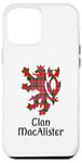 Coque pour iPhone 12 Pro Max Clan MacAlister Tartan Nom de famille écossais Scotland