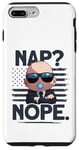 Coque pour iPhone 7 Plus/8 Plus Baby Boss « Nap? Nope » Drapeau américain Like A Boss Kids