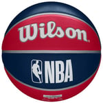 Wilson Basketball, NBA Team Tribute Model, WASHIGNTON WIZARDS, Outdoor, Rubber, Size: 7