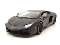 Lamborghini Aventador LP700-4 2011 Noir Mat Maquette de Voiture 1:18 Welly