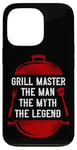 iPhone 13 Pro BBQ Smoker Grill Master The Man The Myth The Legend Badge Case