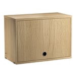 String - String Cabinet with Flip Door w58 x d30 x h37 cm 1-pack 58x42x30 Oak - Hyllor och hyllsystem - Träfärgad - Trä