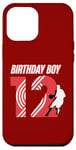 iPhone 15 Plus 12 Years Old Birthday Boy Basketball Player Red Number 12 Case