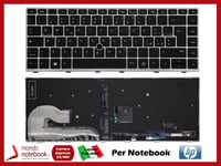 Clavier Italien Pour Notebook HP Elitebook G5 G6 840 846 745 Zbook 14U Noir