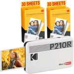 KODAK Pack Mini Imprimante P210 Retro 2 + Cartouche et papier pour 60 photos - I