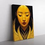 A Golden Woman No.1 Canvas Print for Living Room Bedroom Home Office Décor, Wall Art Picture Ready to Hang, 76x50 cm (30x20 Inch) CAN3020-V1022-CK-60