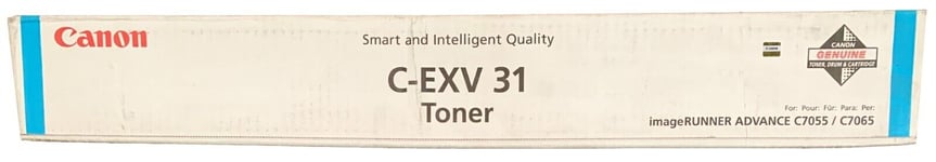 Genuine Canon C-EXV 31 Cyan Toner Cartridge Photocopier C7055 C7065 VAT Invoice