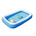 Baroni Home Piscine Gonflable de Jardin, Piscine Hors-Sol rectangulaire pour Adultes et Enfants, pour l'extérieur - 260 x 160 x 60 cm