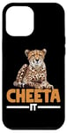 Coque pour iPhone 14 Pro Max Cheeta It Graphique Fast Cheetah Wildlife Runner -