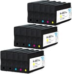 3 Ensemble De 4 + Supplémentaire Noire Cartouches D'Encre À Remplacer Hp 950 & 951 Compatible/Non-Oem Pour Hp Photosmart Imprimantes (15 Encres)