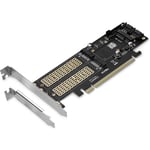 Tlily - Carte Adaptateur 3 en 1 ngff et msata ssd, M.2 nvme Vers pcie / sata ssd iii pour 2280/2260